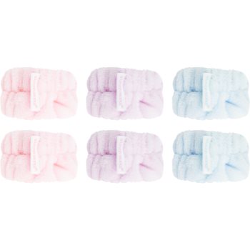 Brushworks Pastel Microfibre Wrist Wash Bands brățară absorbantă pentru spălarea feței - imagine 2